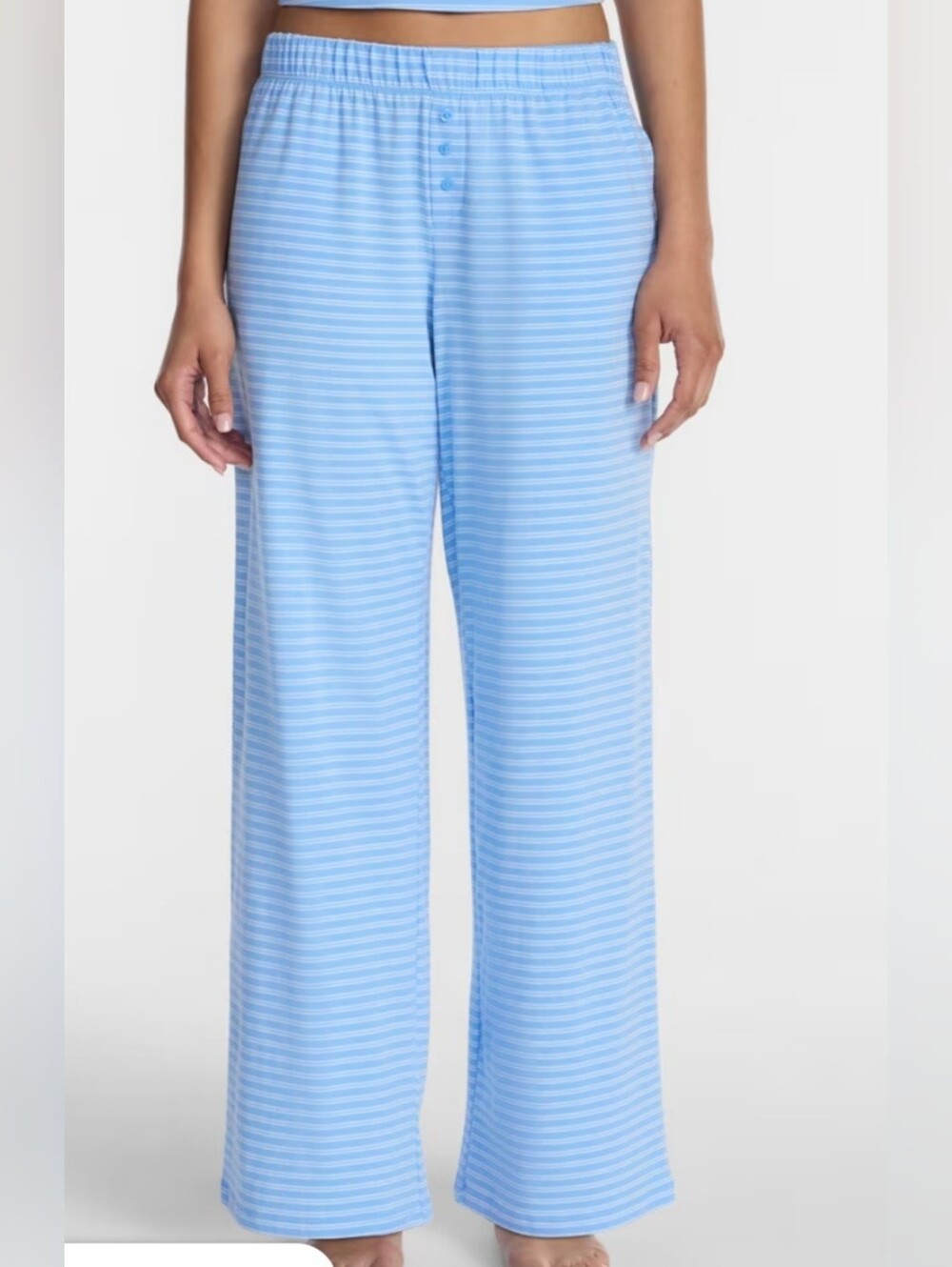 NO BOUNDARIES - SLEEP PANTS (BLUE & WHITE STRIPES)